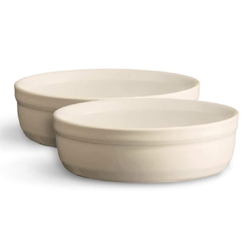 Lot de 2 coupelles a creme brulee en ceramique argile - emile henry