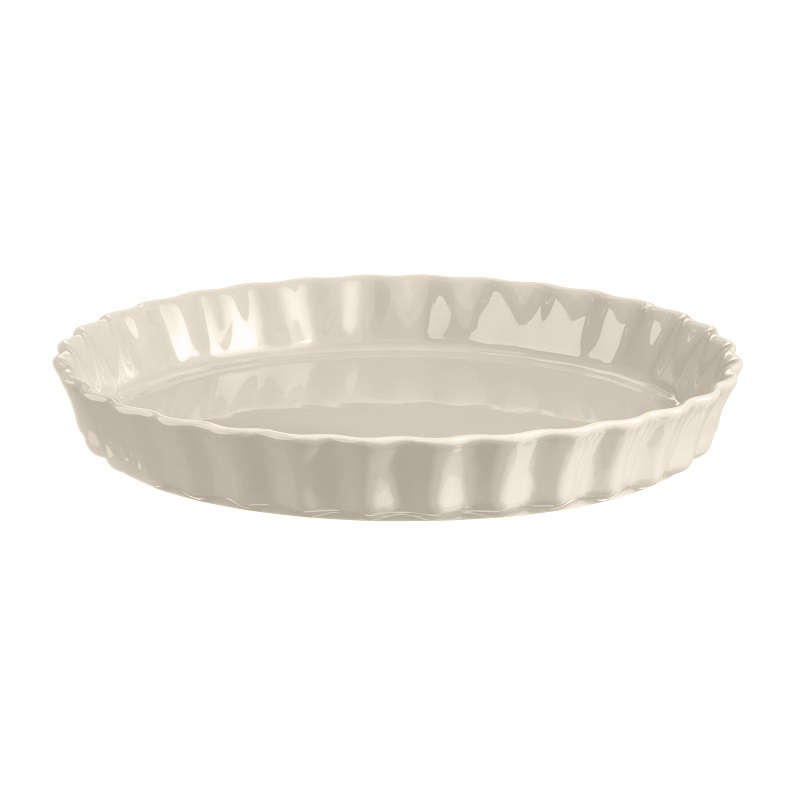 Moule a tarte 29,5 cm couleur argile - emile henry 