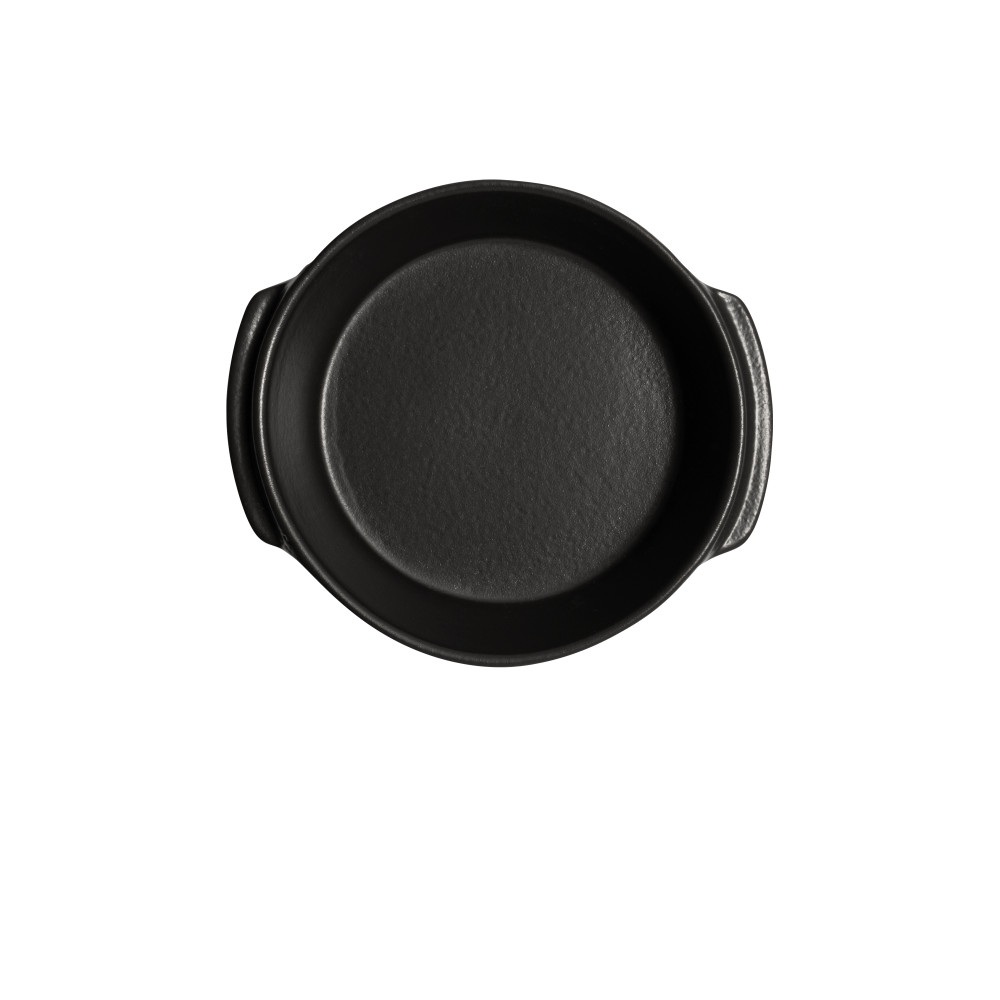 Mini plat à four rond solo basalte 15 cm - emile henry 