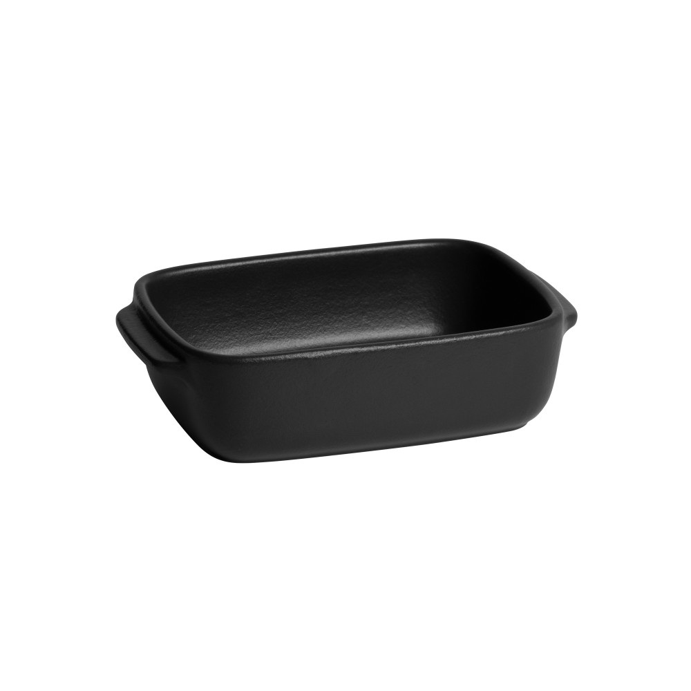 Mini plat à four rectangulaire solo basalte 18 cm - emile henry 