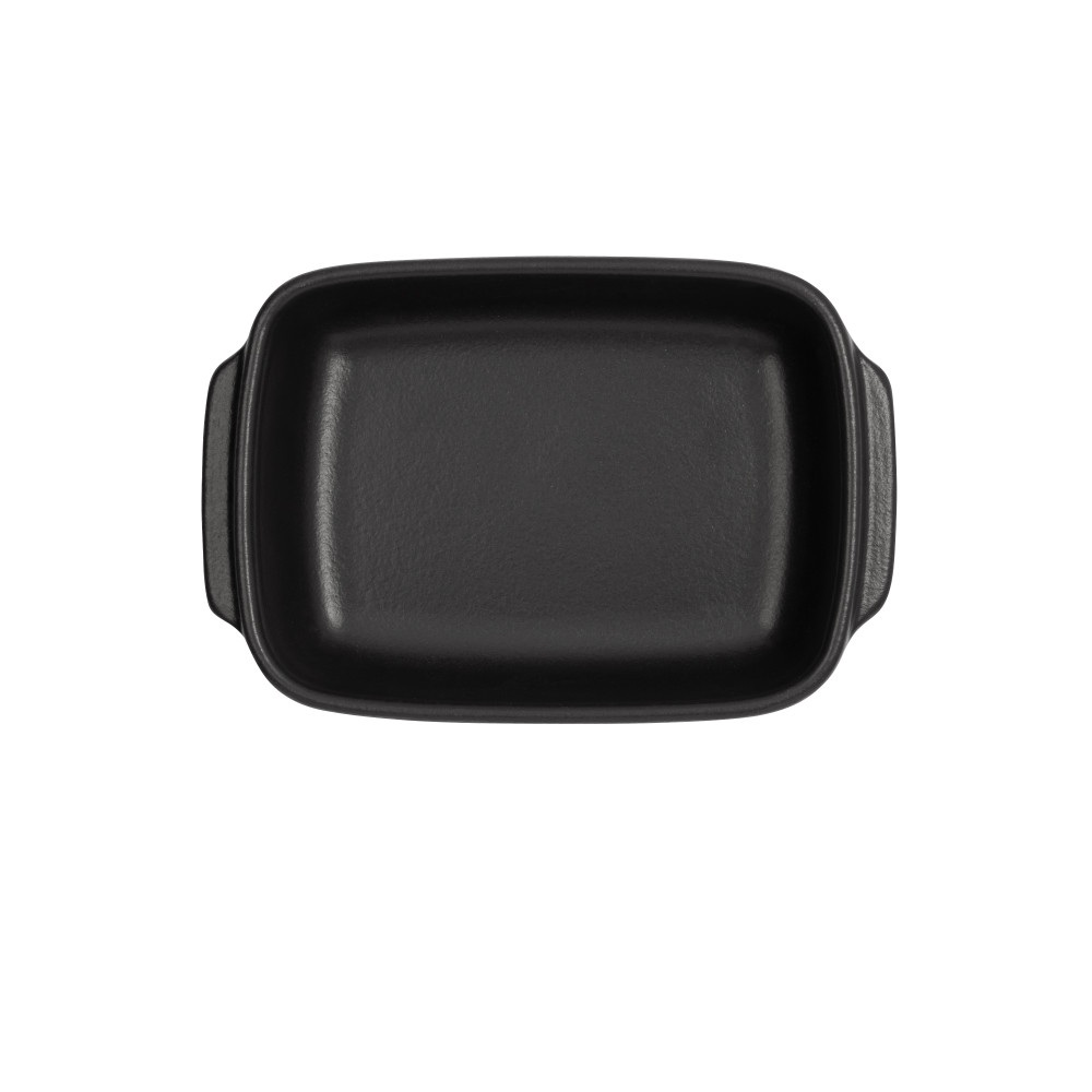 Mini plat à four rectangulaire solo basalte 18 cm - emile henry 