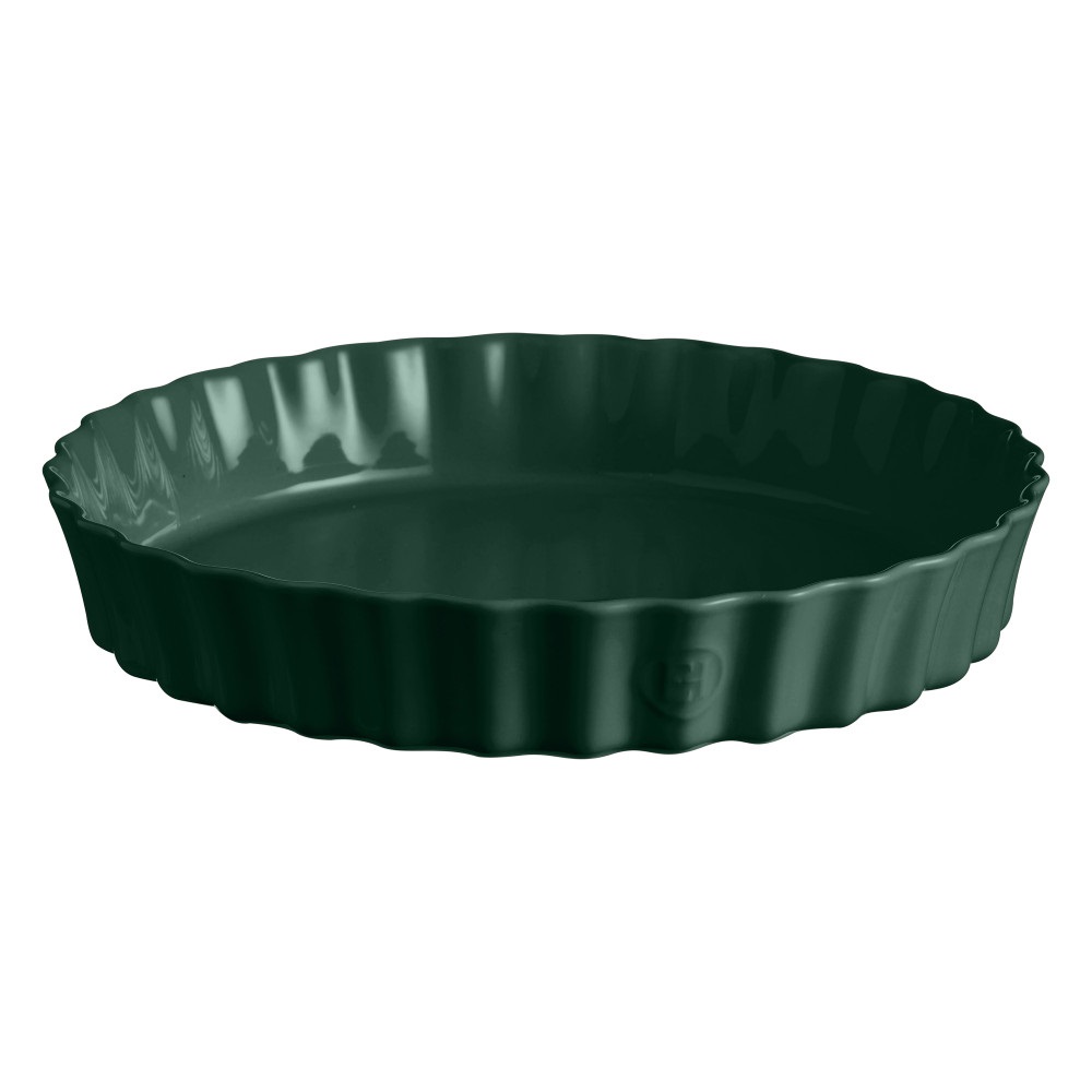 Moule à tarte tourtière haute ø32 cm vert cèdre - emile henry 