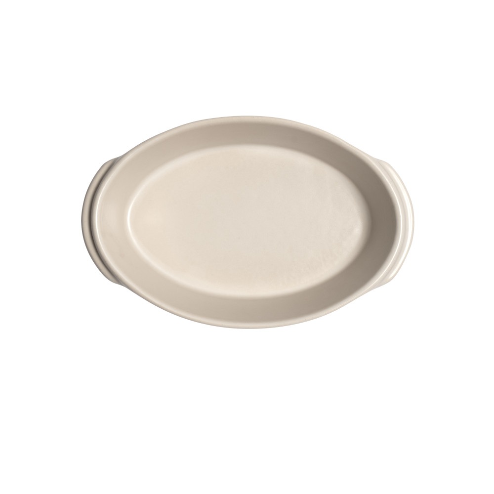 Mini plat à four ovale solo opale 20 cm - emile henry 