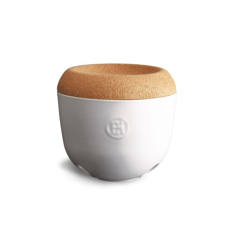 Pot a ail 14,5 cm en ceramique blanc craie - emile henry