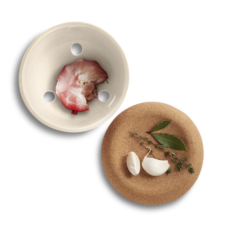 Pot a ail 14,5 cm en ceramique blanc craie - emile henry