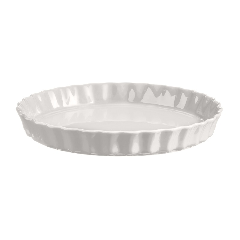 Moule a tarte 29,5 cm blanc farine - emile henry 