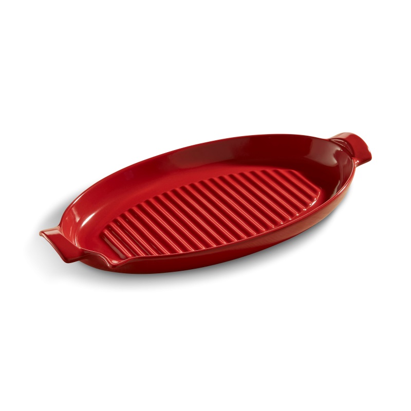 Fich grill rouge coquelicot 50 x 27 cm - emile henry