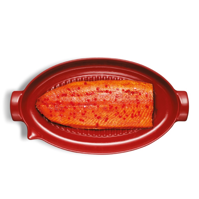 Fich grill rouge coquelicot 50 x 27 cm - emile henry