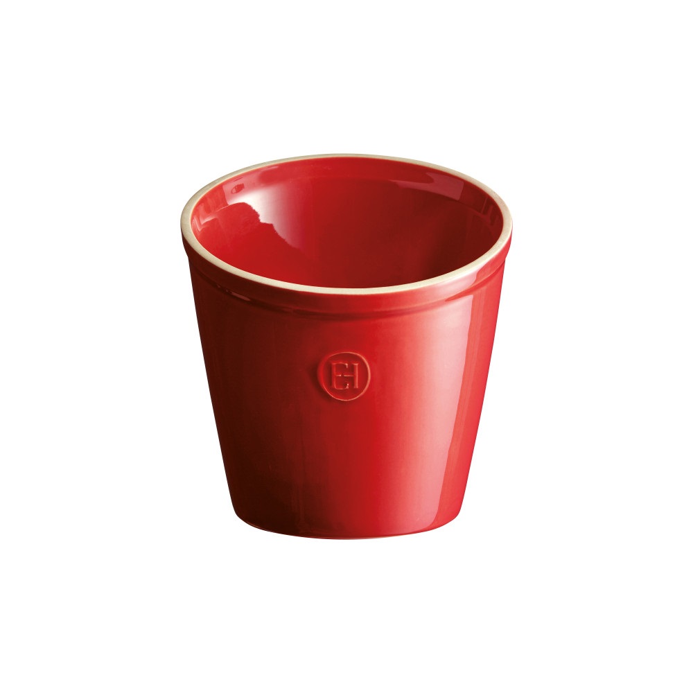 Pot à ustensiles en céramique rouge gand cru- emile henry 