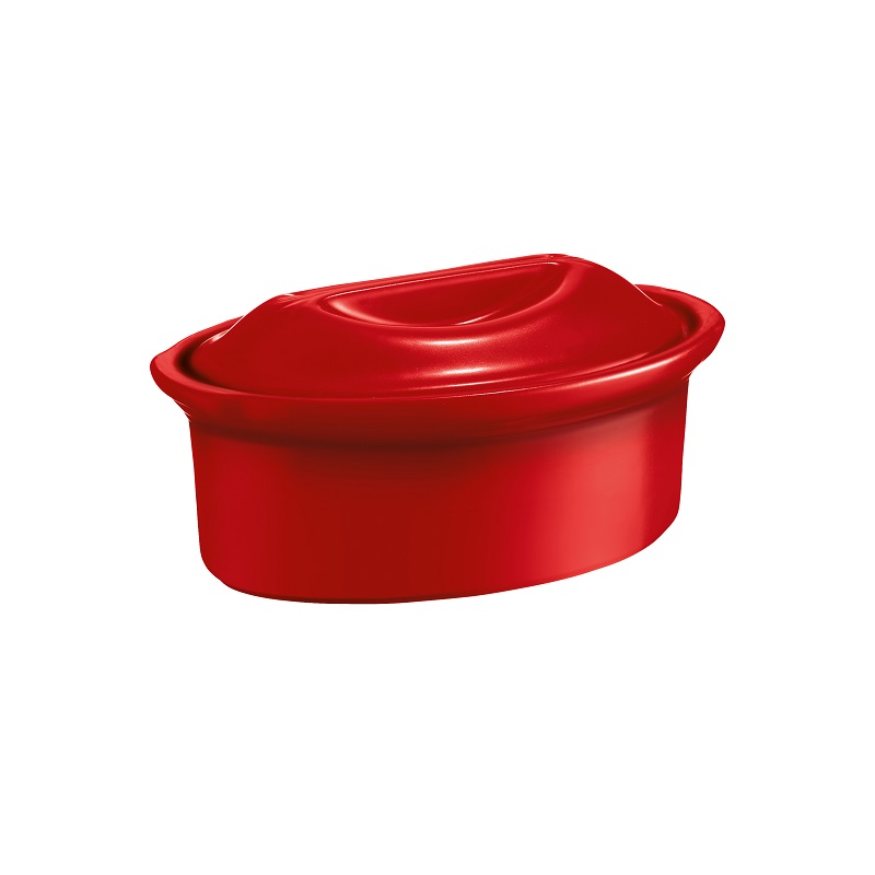 Terrine ovale 1,1l rouge grand cru - emile henry