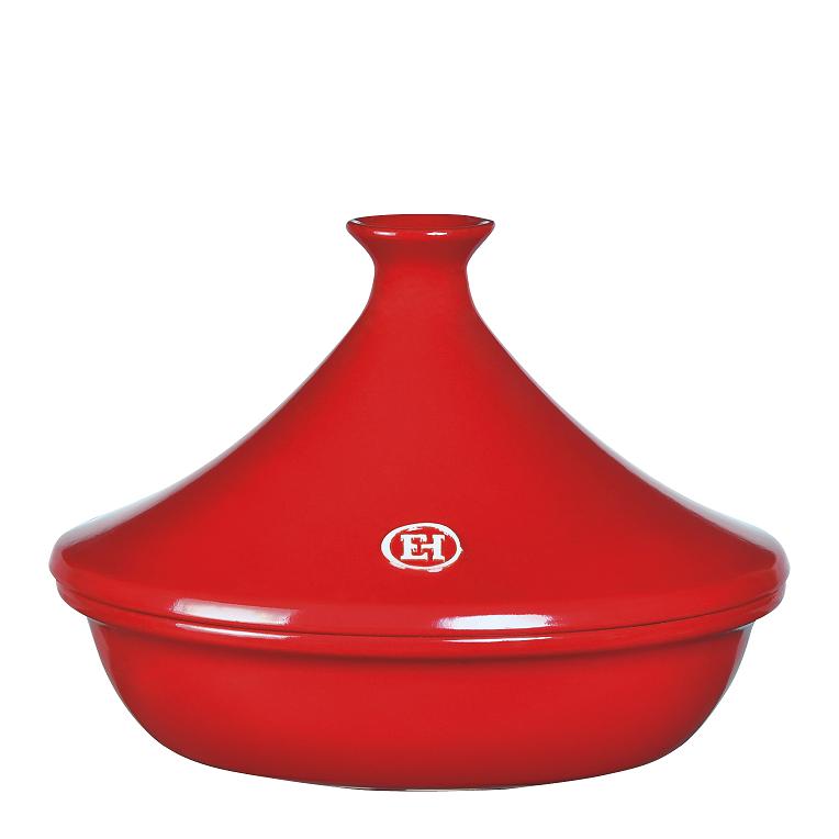 Tajine en ceramique rouge grand cru 26 cm - emile henry