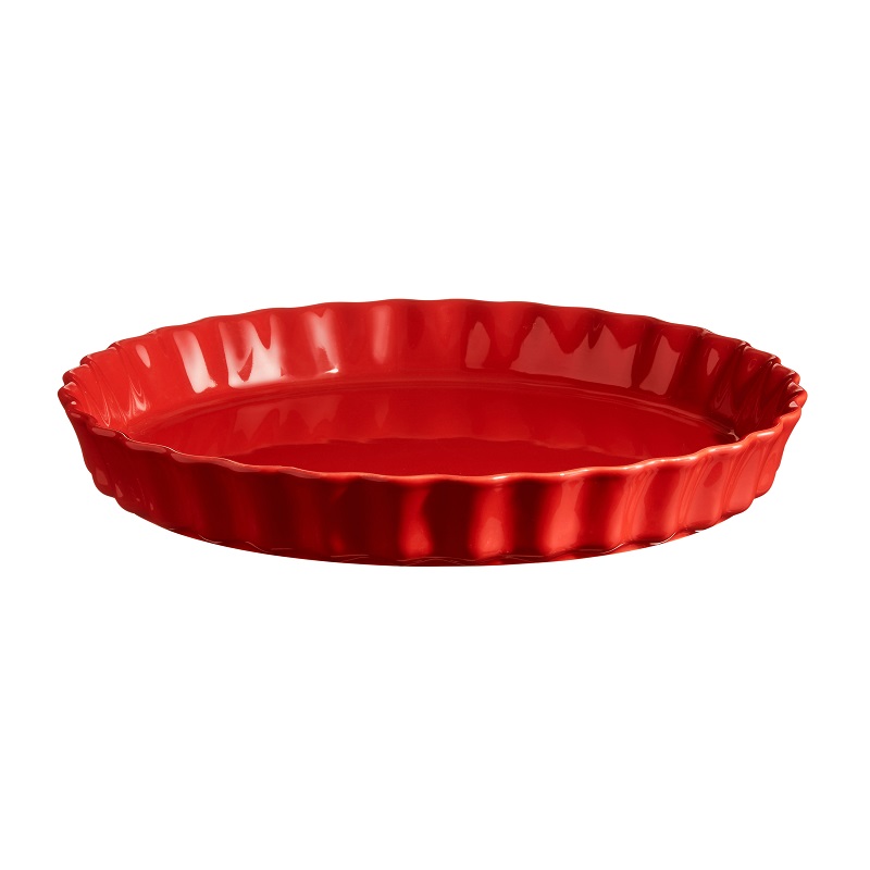 Moule a tarte 29,5 cm rouge grand cru - emile henry 
