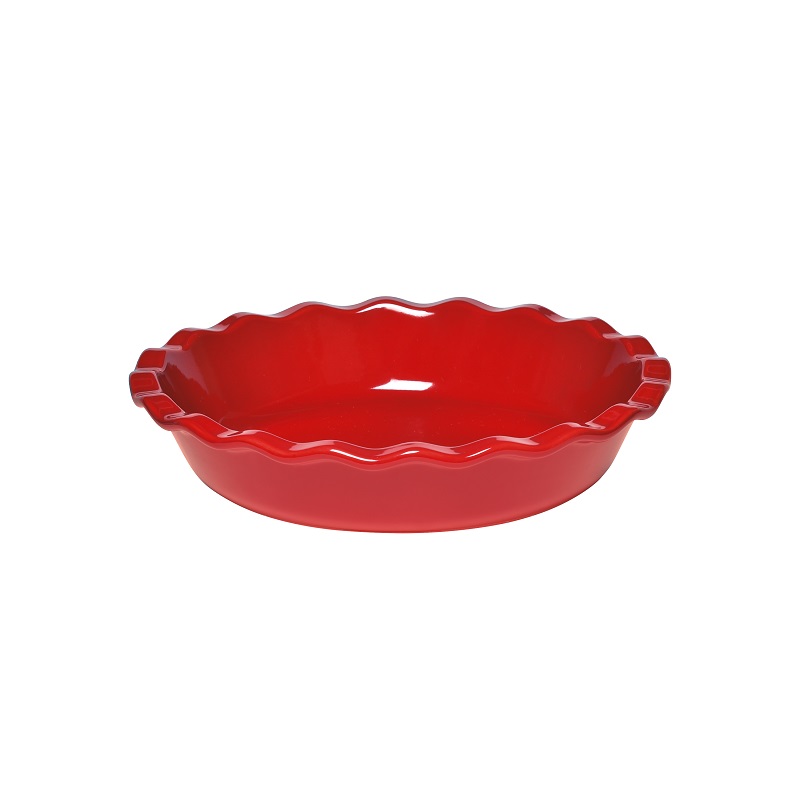Moule a clafoutis rouge grand cru diametre 26 cm - emile henry 