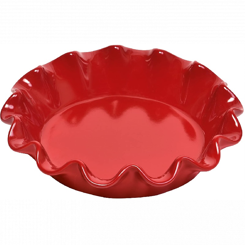Moule a clafoutis corolle rouge grand cru 26 cm - emile henry 