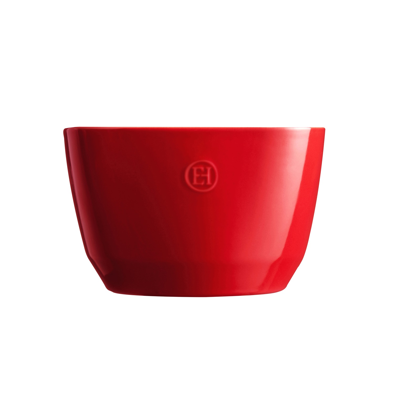 Saladier carré en céramique 22cm couleur rouge grand cru - emile henry 
