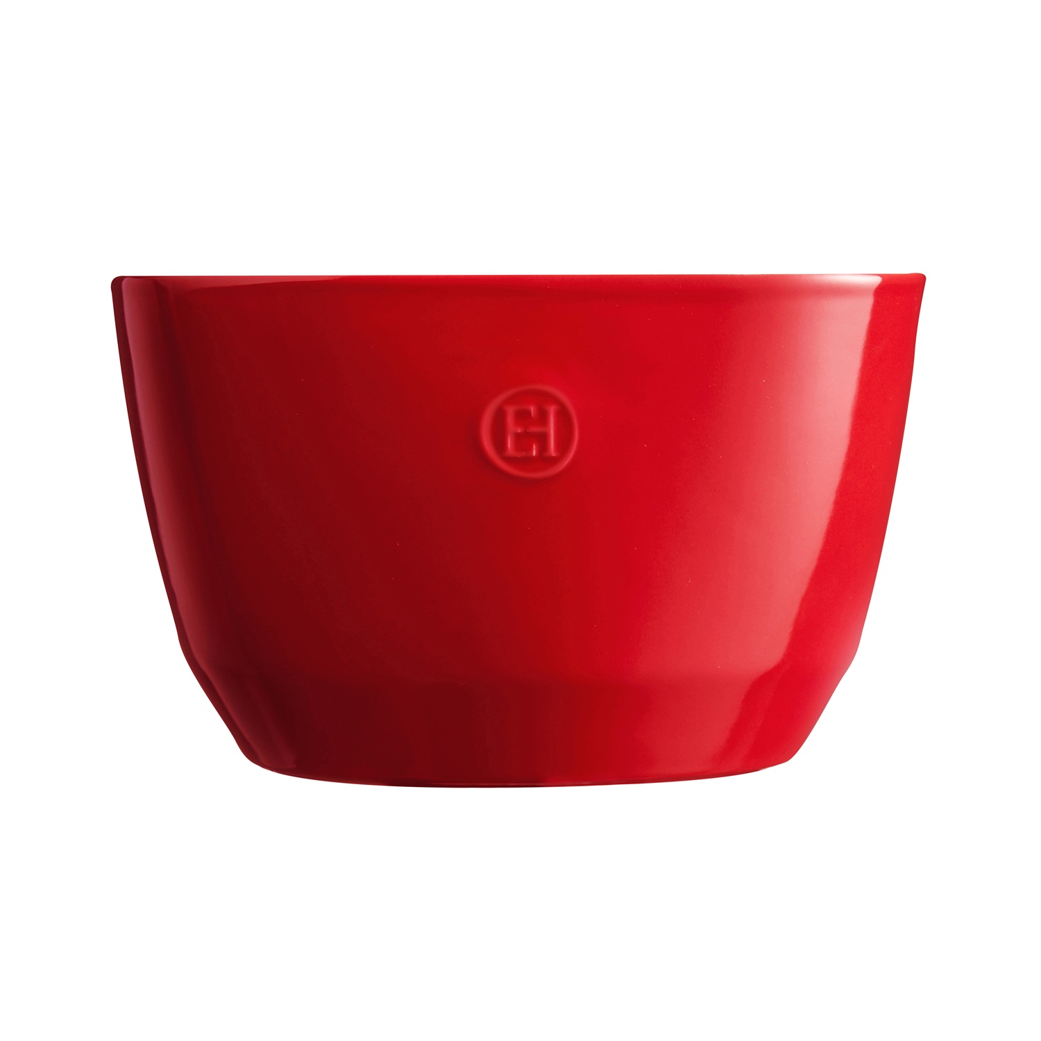Saladier carré en céramique 26 cm couleur rouge grand cru - emile henry 