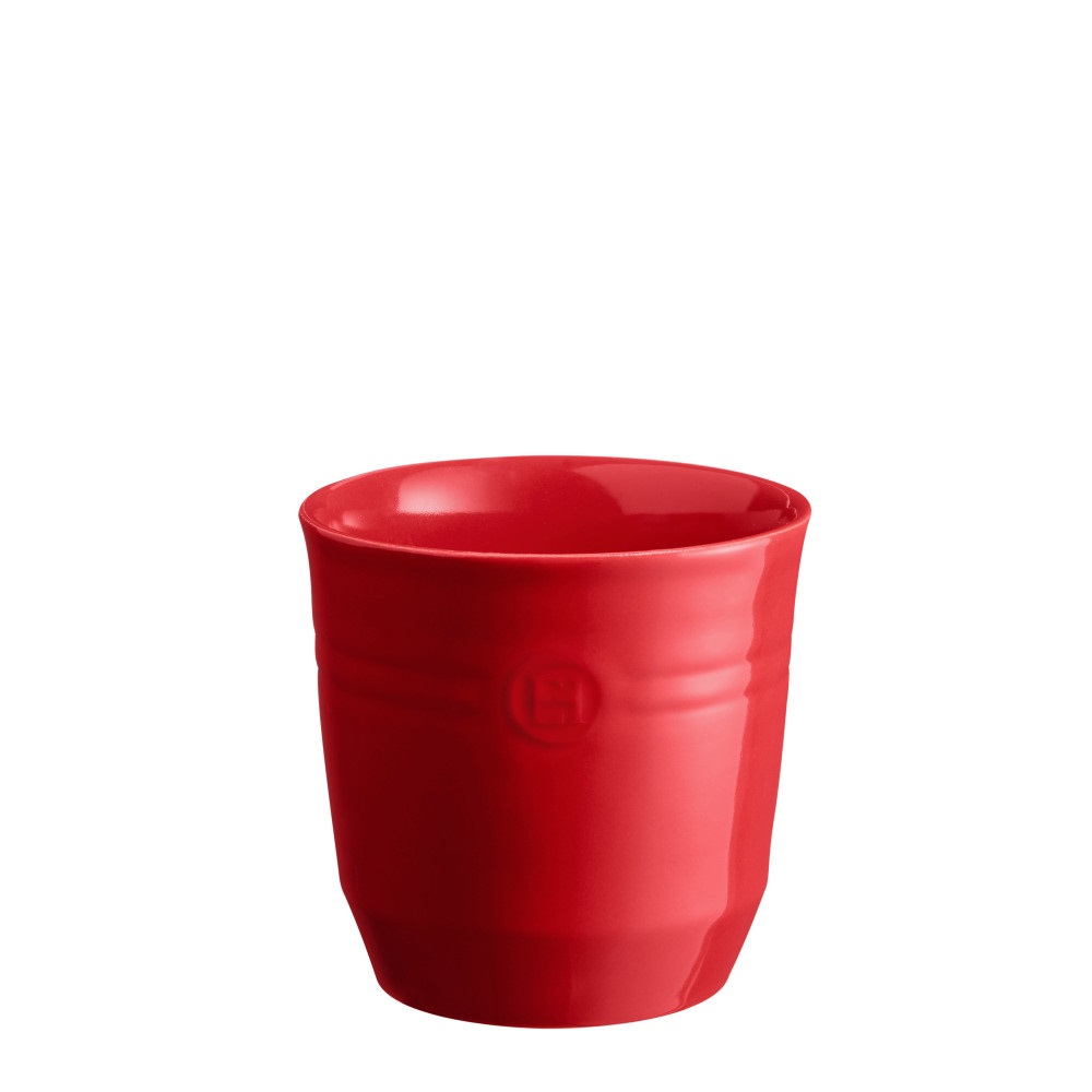 Pot à ustensiles en céramique ø 16 cm rouge grand-cru vendu vide - emile henry 
