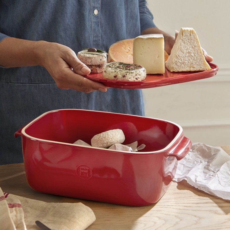 Boite a fromage cheese box rouge grand cru - emile henry 