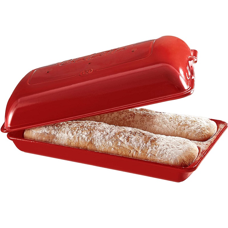 Moule a ciabata rouge grand cru 39x23x10 cm vpc - emile henry