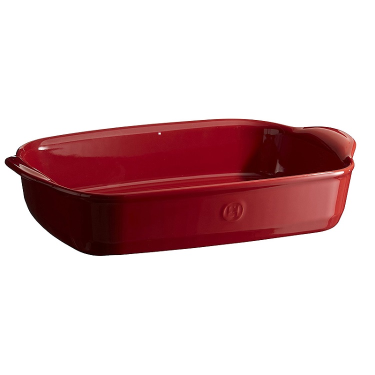Plat a gratin moyen modele ultime rouge grand cru emballage vpc - emile henry 