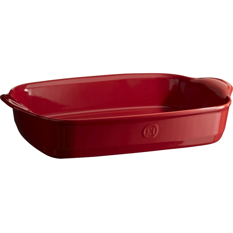 Plat a gratin grand modele ultime rouge grand cru emballage vpc - emile henry 
