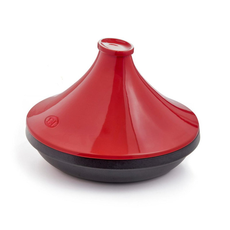 Tajine delight ardoise et couvercle rouge ø32 cm- 4 l - packaging vpc - emile henry