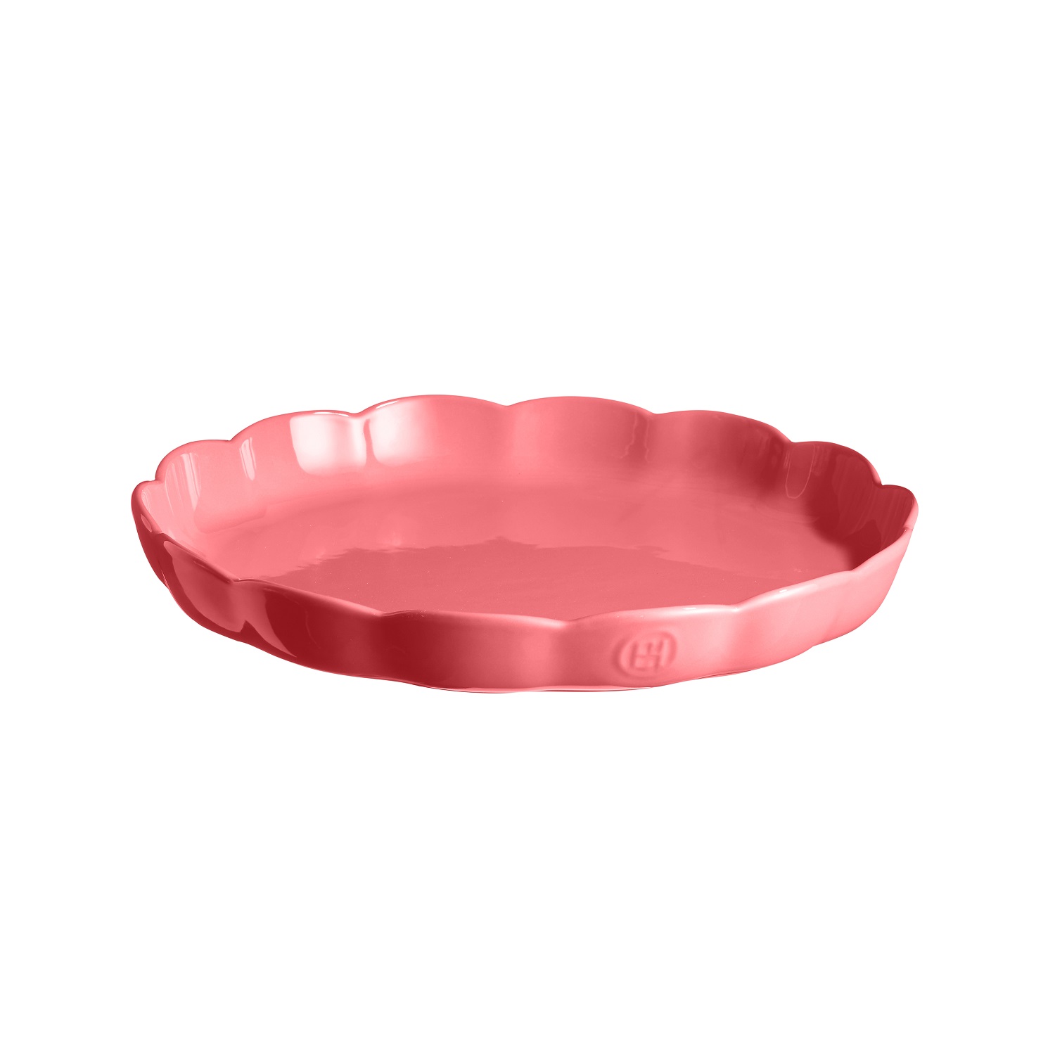 Moule à tarte en céramique ø31 cm madeleine candy rose - emile henry 