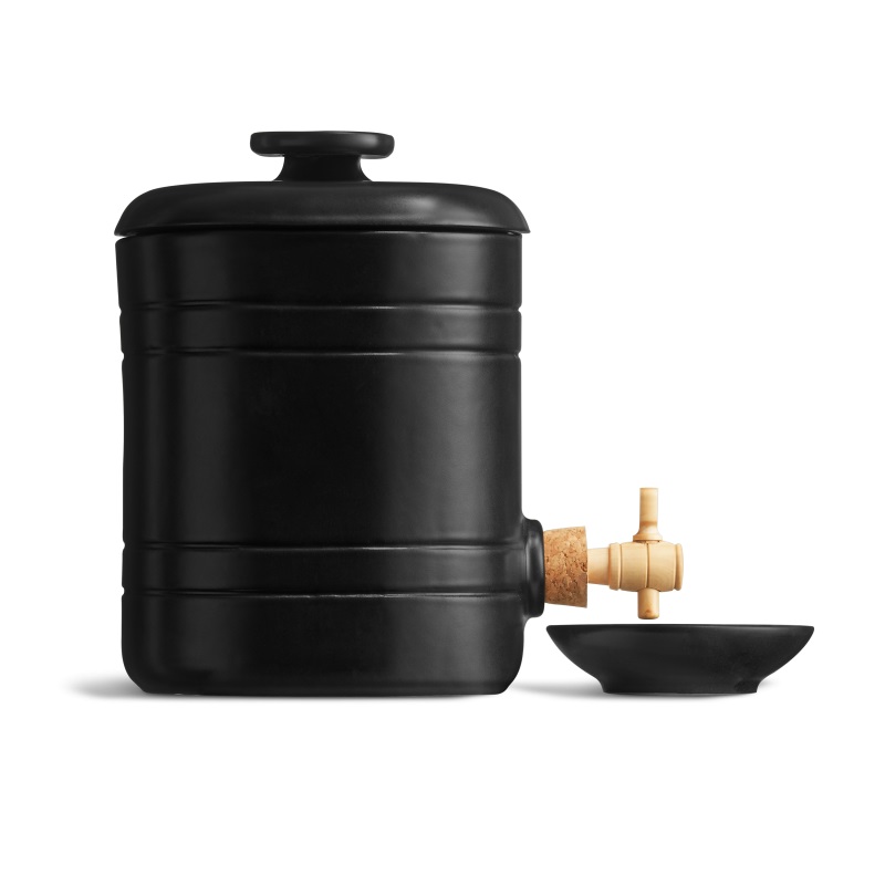 Vinaigrier truffe noir mat 2,5 l - emile henry