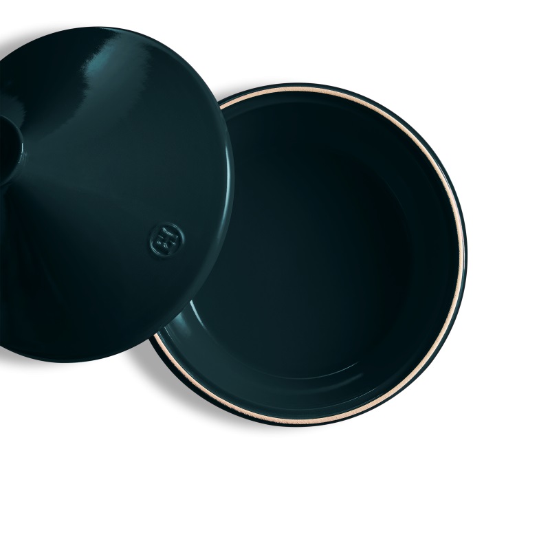 Tajine en ceramique bleu belle ile 26 cm - emile henry