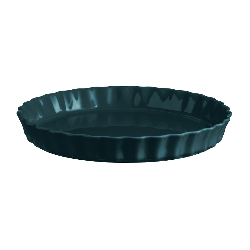 Moule a tarte 29,5 cm bleu belle ile - emile henry 