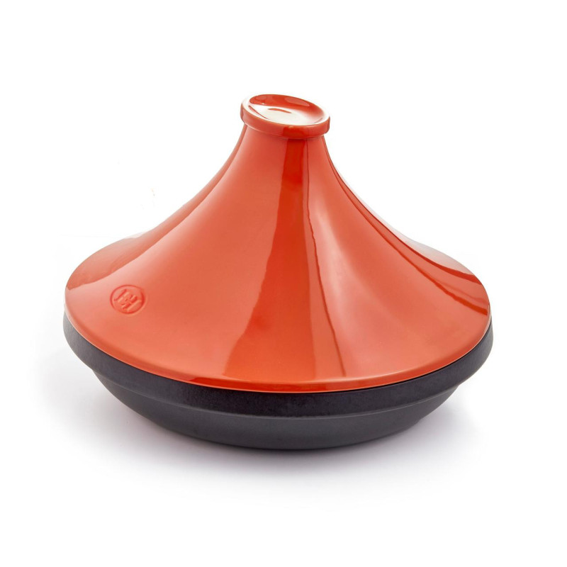 Tajine delight ardoise et couvercle toscane orange ø32 cm- 4 l - packaging vpc - emile henry