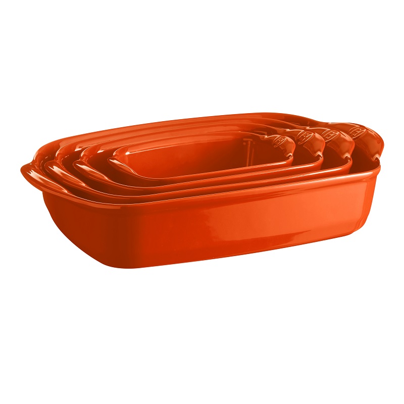 Plat a gratin grand modele ultime orange toscane - emile henry 