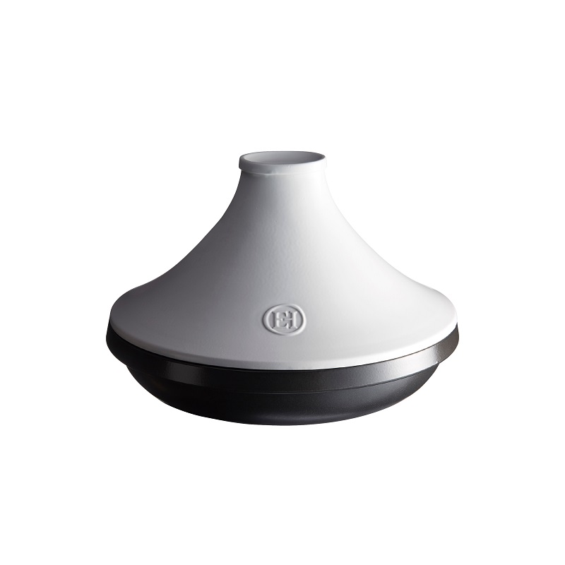 Delight tajine cendre et blanc compatible induction 32 cm - emile henry