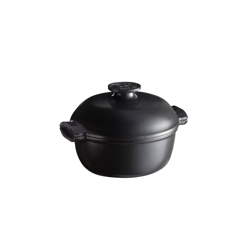 Delight petite cocotte ronde cendre compatible induction vpc - emile henry
