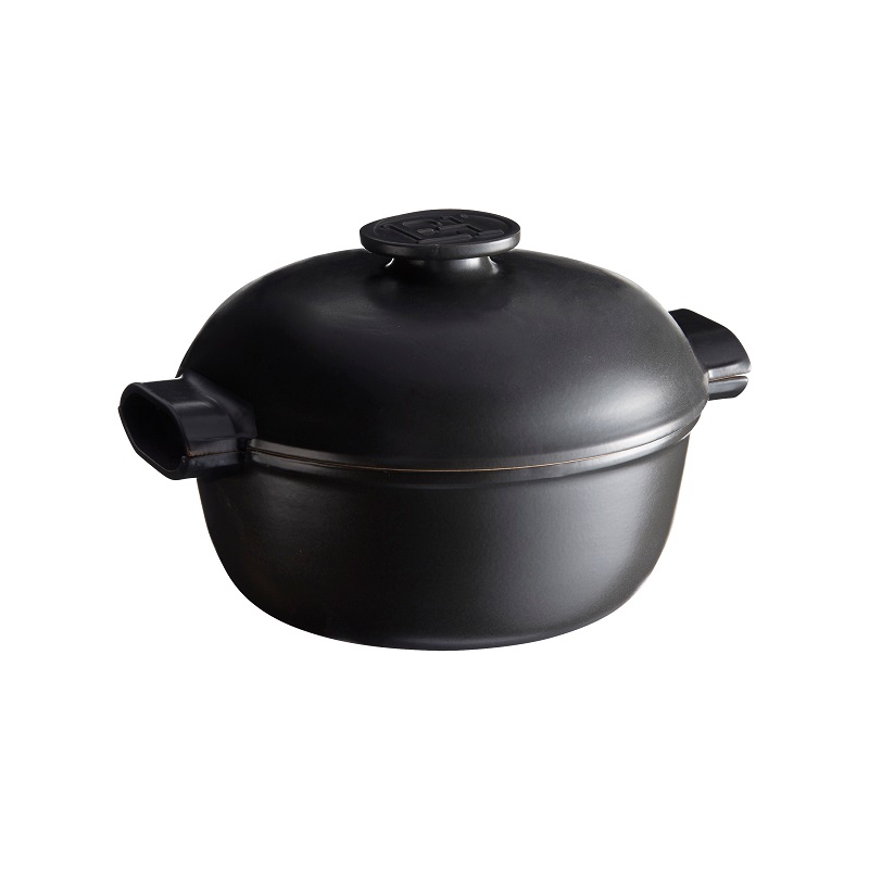 Delight cocotte ronde cendre compatible induction vpc - emile henry