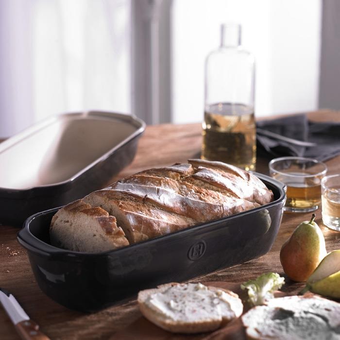 Moule a pain de campagne en ceramique gris fusain - emile henry 