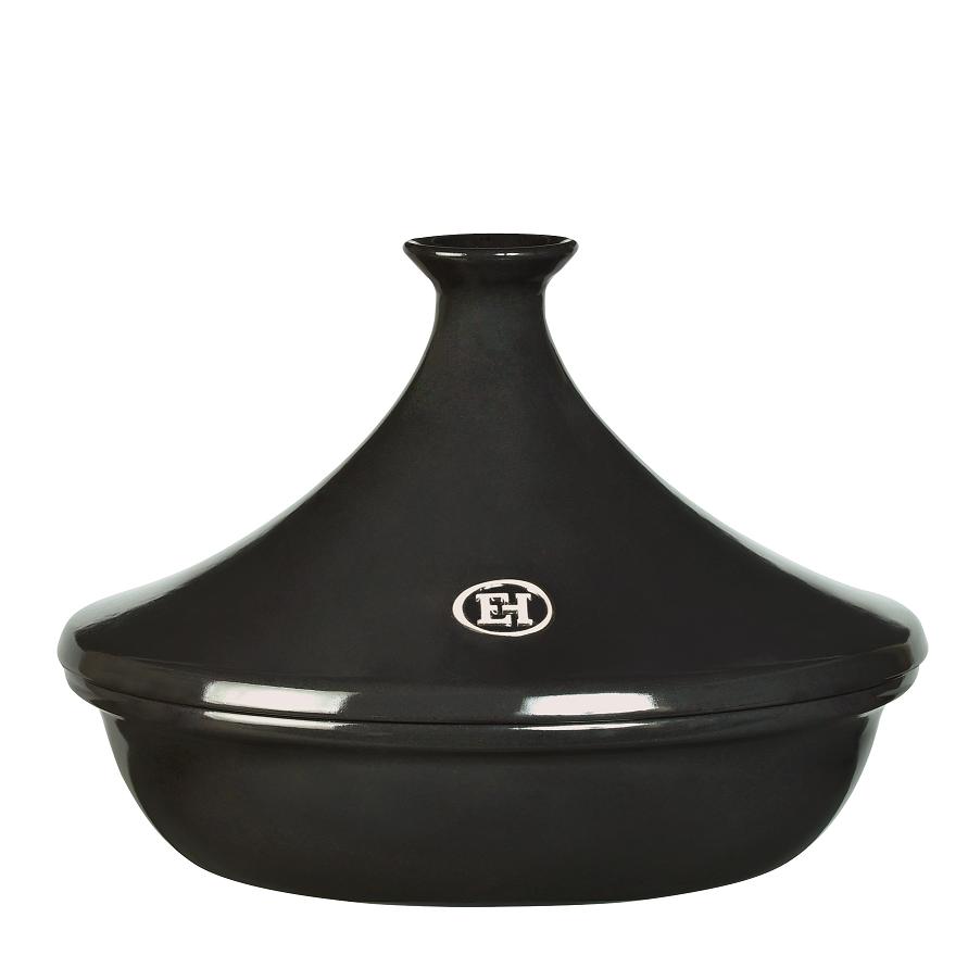 Tajine en ceramique gris fusain 32 cm - emile henry