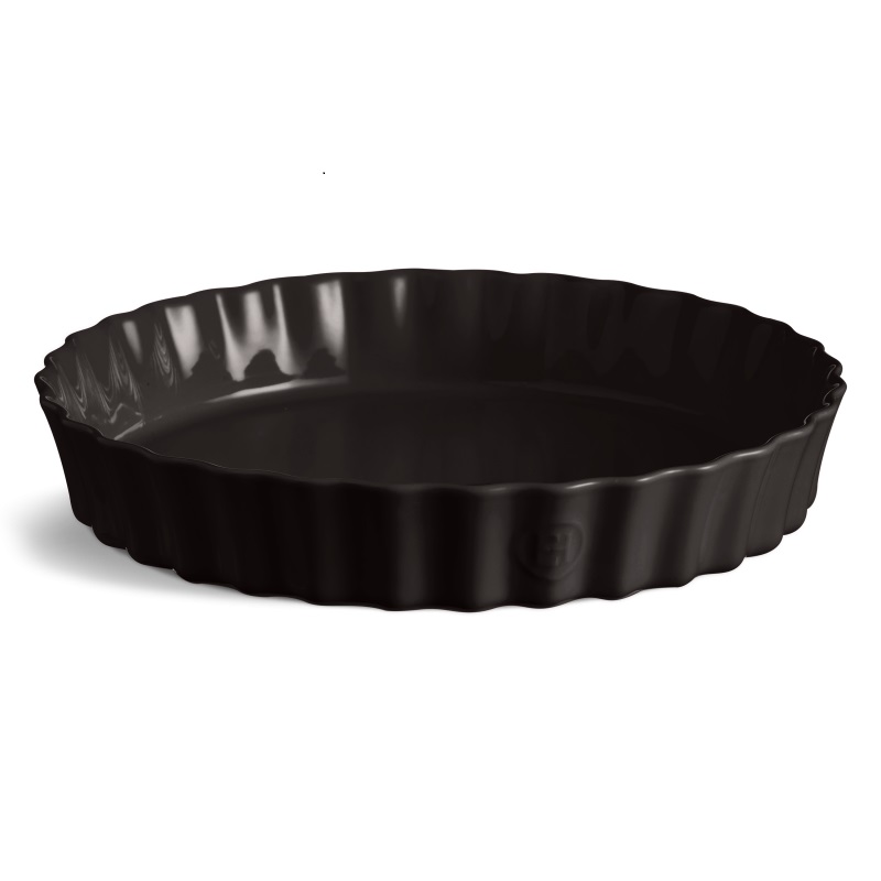 Plat a tarte tourtiere haute 32 cm gris fusain - emile henry 