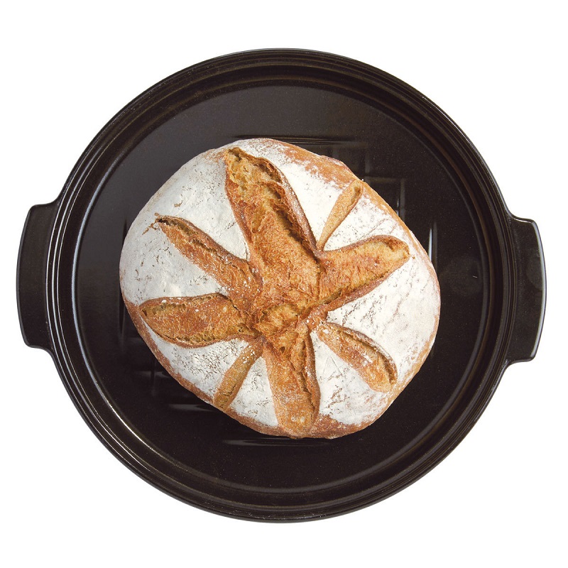 Moule cloche a pain en ceramique gris fusain vpc - emile henry 