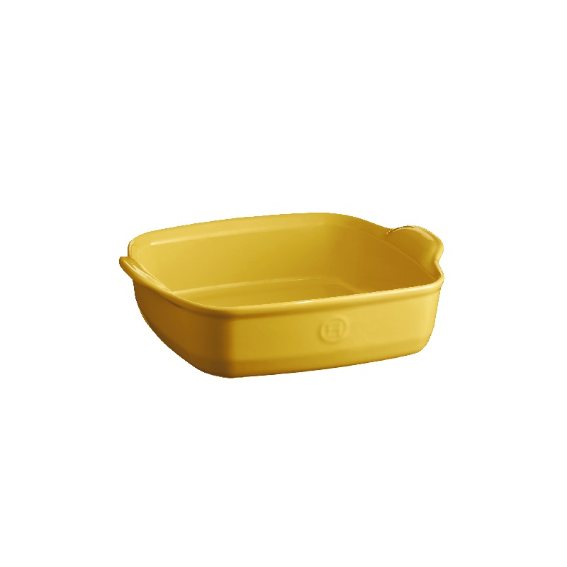 Plat a gratin carre ultime jaune provence - emile henry 