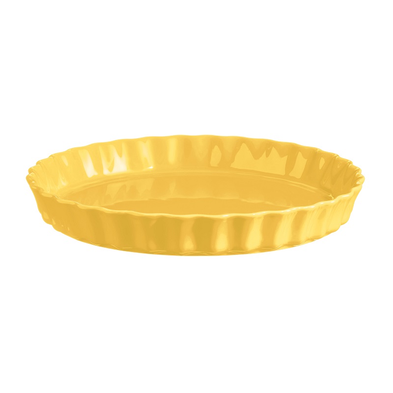 Moule a tarte 29,5 cm jaune provence - emile henry 