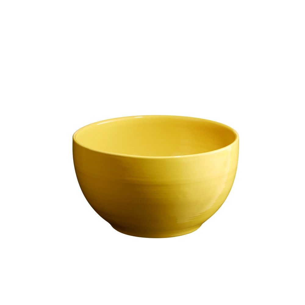 Saladier en céramique ø21 cm couleur jaune provence - emile henry 