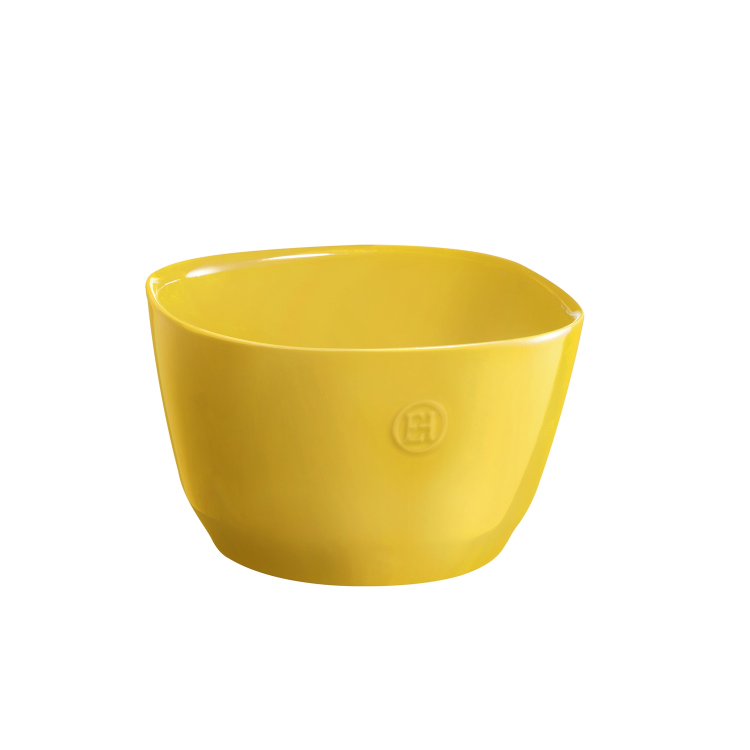 Saladier carré en céramique 19 cm couleur jaune provence - emile henry 