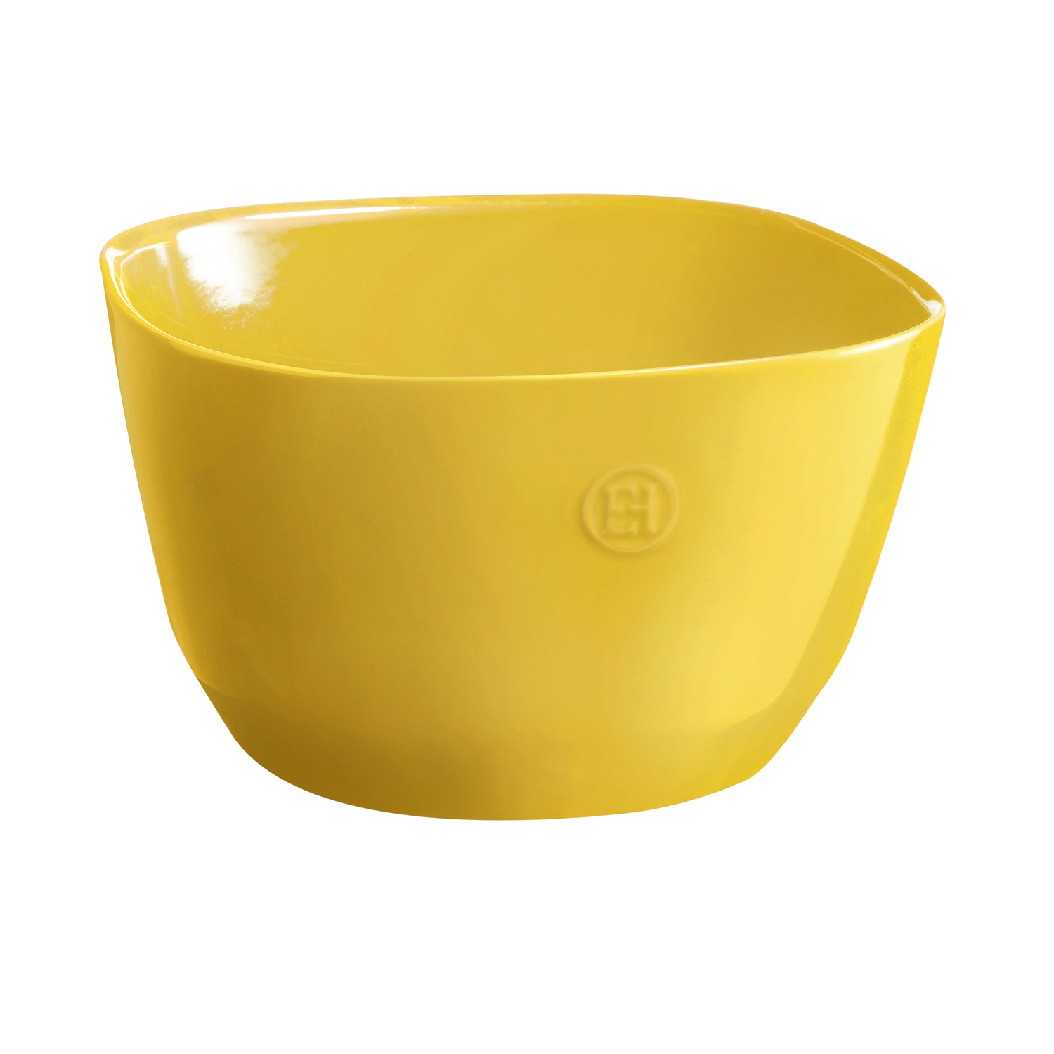 Saladier carré en céramique 22cm couleur jaune provence - emile henry 
