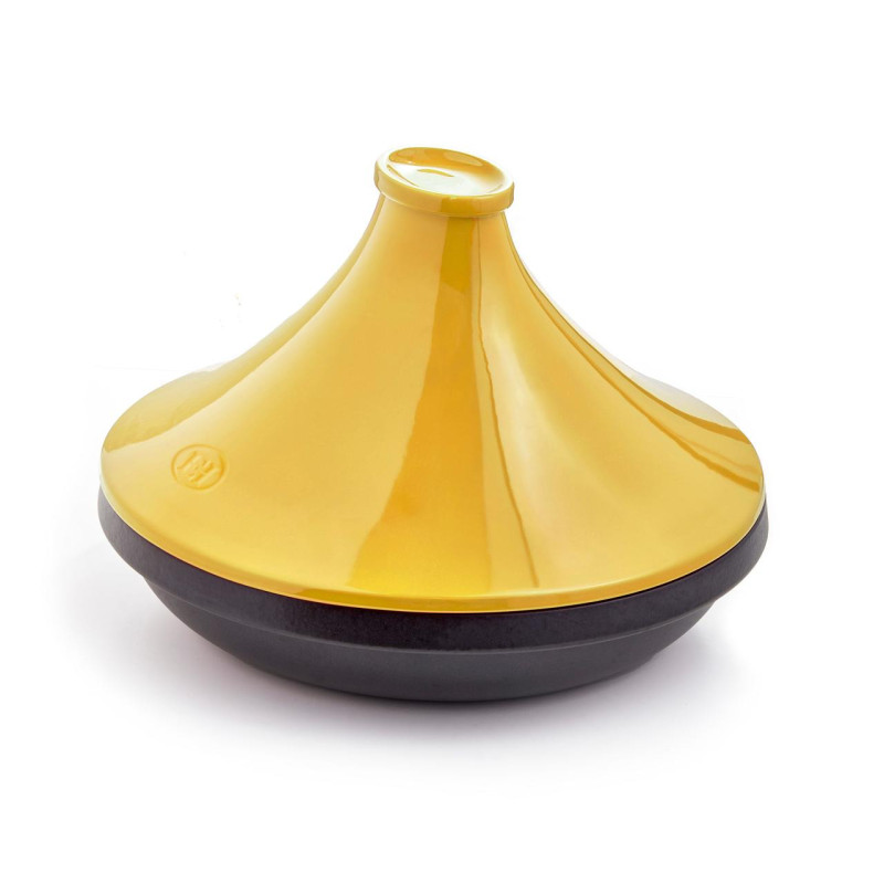 Tajine delight ardoise et couvercle jaune provence ø32 cm - 4 l - packaging vpc - emile henry