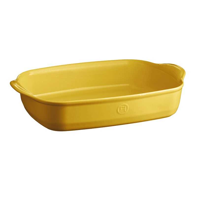 Plat a gratin grand modele ultime jaune provence - emile henry 