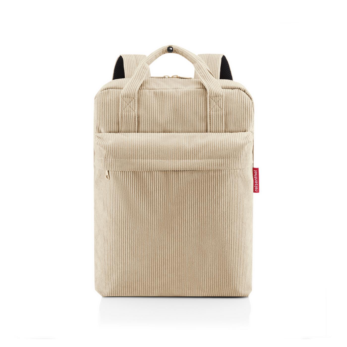 Sac à dos multi-fonctions allday backpack m cord sand - reisenthel