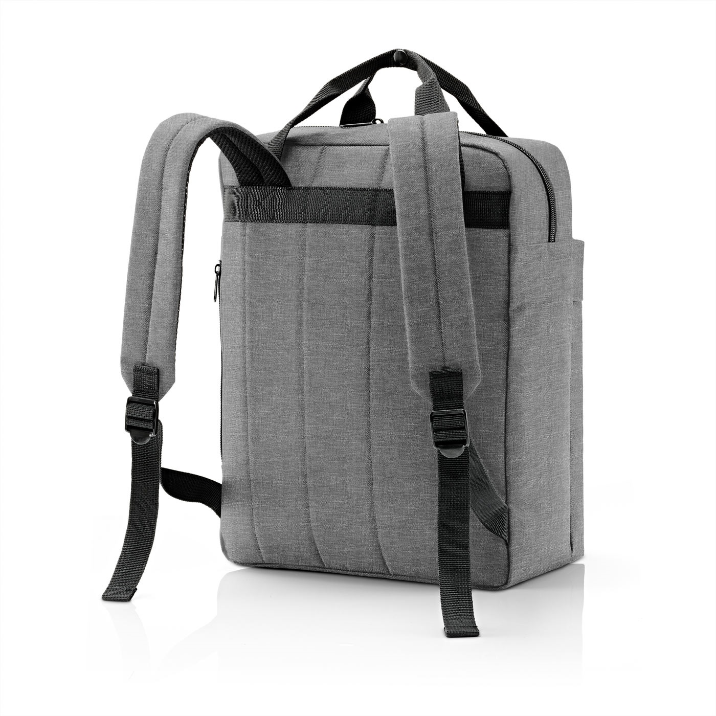 Sac à dos multi-fonctions allday backpack m stwist silver - reisenthel