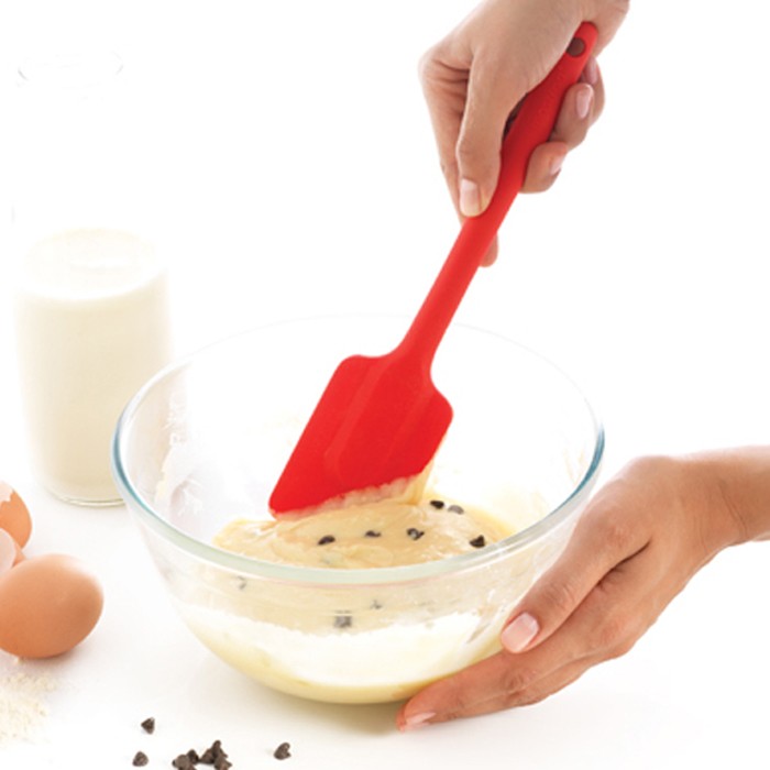 Spatule silicone moyenne rouge - mastrad 