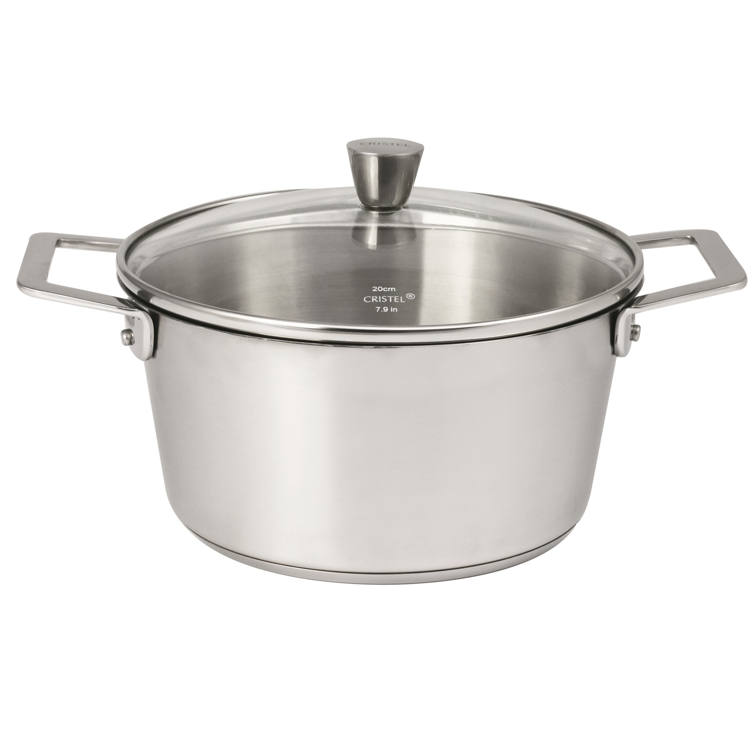 Faitout inox brossé avec couvercle collection 1826 ø16cm - cristel